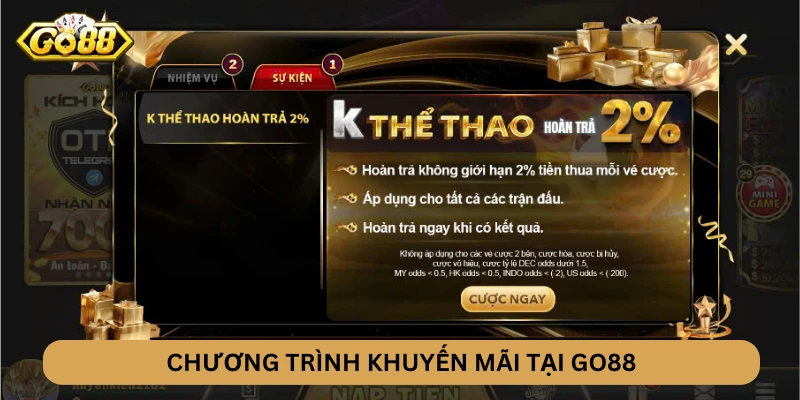 Chương trình khuyến mãi GO88