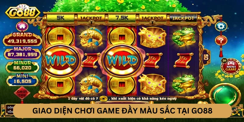 giao diện chơi game go88