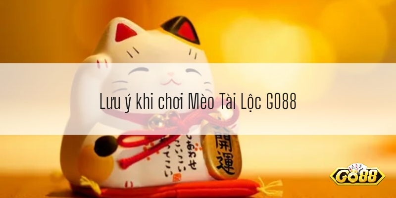 Lưu ý khi chơi Mèo Tài Lộc GO88